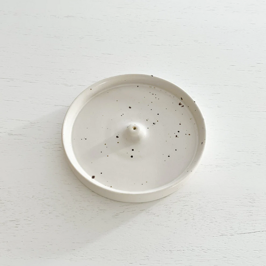 The Commonfolk hand crafted ceramic Incense holder - round fountain shape - Stocked at LOVINLIFE Co Byron Bay for all your gifts, candles and interior decorating needs