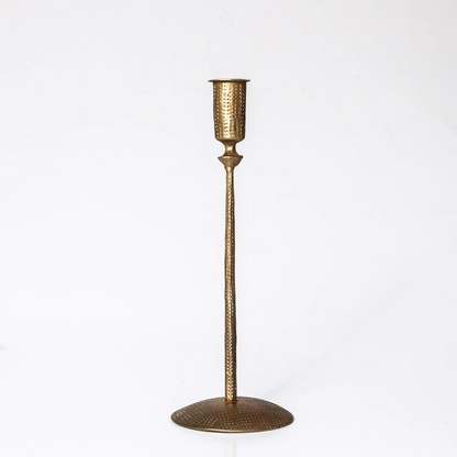 Indigo Love Tinker Brass Candlestand - Medium - Hand forged from iron with an antique brass finish - unique candle holders or stands - Tabletop Candle Holders Stocked at LOVINLIFE Co Byron Bay for all your gifts, candles and interior decorating needs