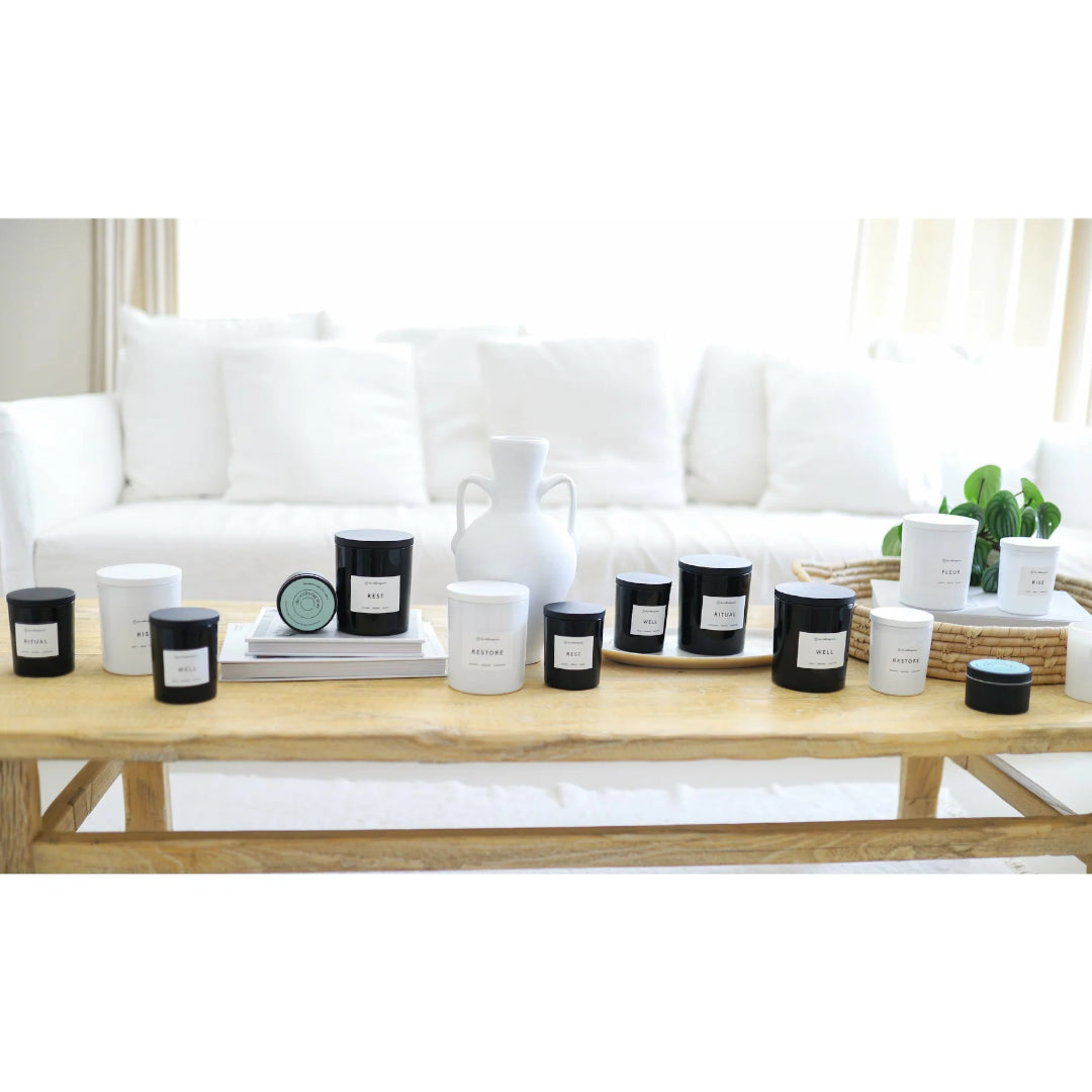 Wholesale custom made candles - Great for Corporate Gifting - Hand made with Natural Soy wax, essentia oils and cotton wicks - available at LOVINLIFE Co Byron Bay for all your gifts, candles and interior decorating needs