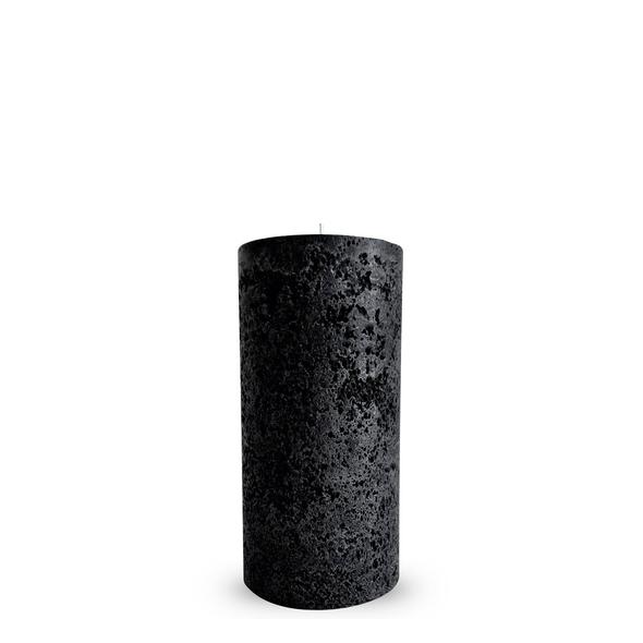 Candle Kiosk - All Natural Textured Pillar Candles - black, medium, unscented - Stocked at LOVINLIFE Co Byron Bay for all your gifts, candles and interior decorating needs