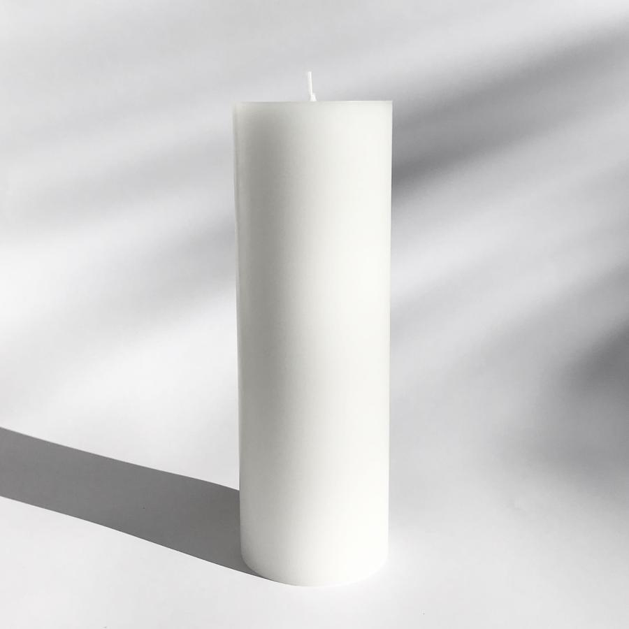 Candle Kiosk - Solid White Pillar Candle - large, unscented - Stocked at LOVINLIFE Co Byron Bay for all your gifts, candles and interior decorating needs