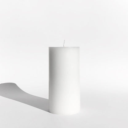 Candle Kiosk - Solid White Pillar Candle - medium, unscented - Stocked at LOVINLIFE Co Byron Bay for all your gifts, candles and interior decorating needs