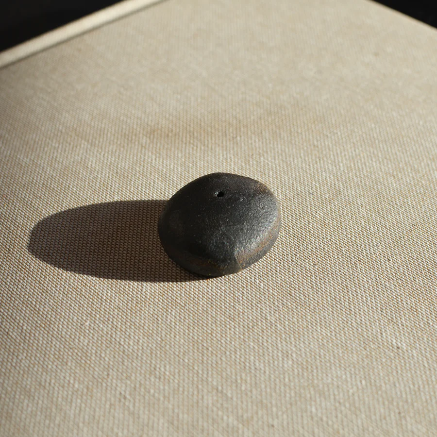Cedar and Myrrh Black Pebble Clay Incense Stick Holder - Stocked at LOVINLIFE Co Byron Bay for all your gifts, candles and interior decorating needs