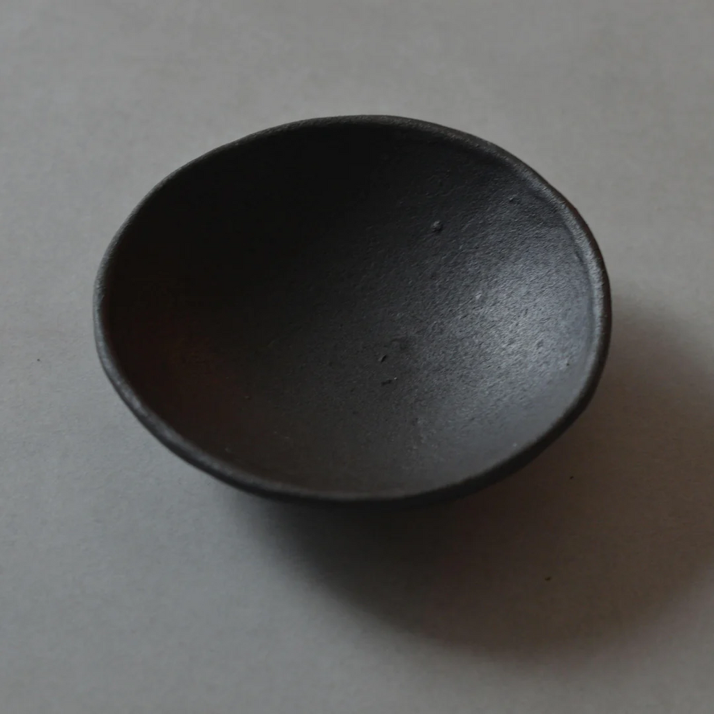 Cedar and Myrrh Handmade Black Clay Incense Holder and Smudging Bowl - Stocked at LOVINLIFE Co Byron Bay for all your gifts, candles and interior decorating needs