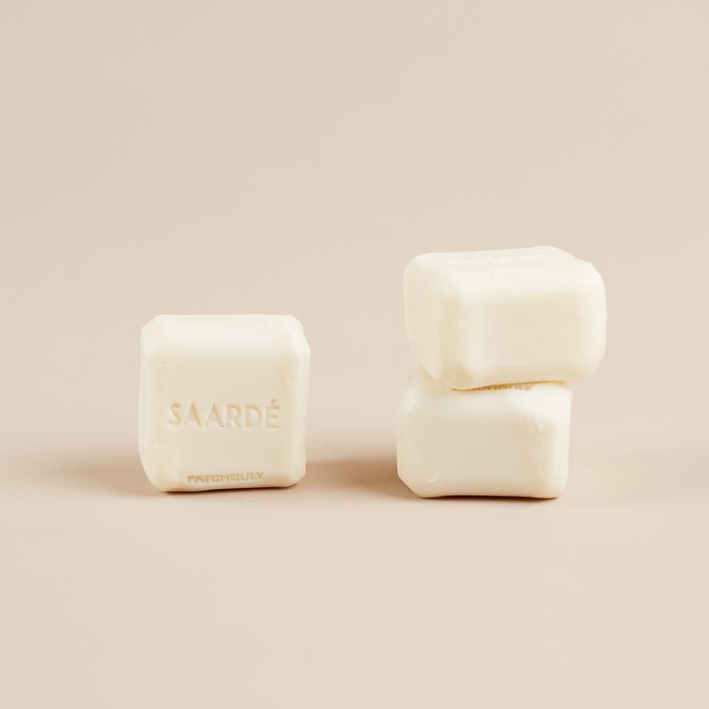 Lovinlife Co ByronBay – Saarde Patchouli Olive Oil Bar Soap – Patchouli scent – multiple soap bars pictured - available at LOVINLIFE Co Byron Bay for all your gifts, candles and interior decorating needs