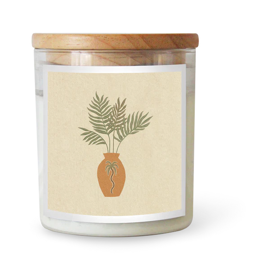 Candle - Commonfolk Art Houseplant Palm ft Roam Slow Studio - Stocked at LOVINLIFE Co Byron Bay for all your gifts, candles and interior decorating needs