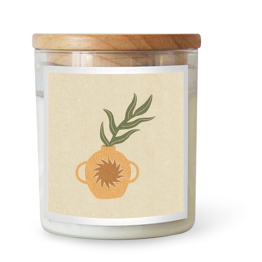 Candle - Commonfolk Art Houseplant Sun ft Roam Slow Studio - Stocked at LOVINLIFE Co Byron Bay for all your gifts, candles and interior decorating needs