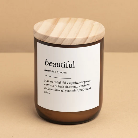 Candle - Commonfolk Dictionary - Beautiful - Stocked at LOVINLIFE Co Byron Bay for all your gifts, candles and interior decorating needs