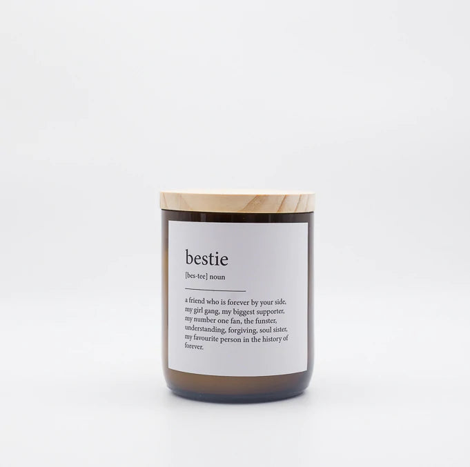 Candle - Commonfolk Dictionary - Bestie - Stocked at LOVINLIFE Co Byron Bay for all your gifts, candles and interior decorating needs